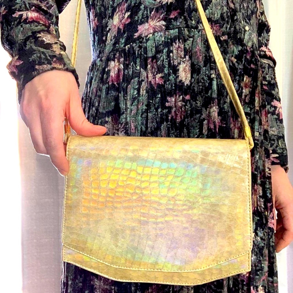 VINTAGE Y2K Faux Croc Skin Mini Purse